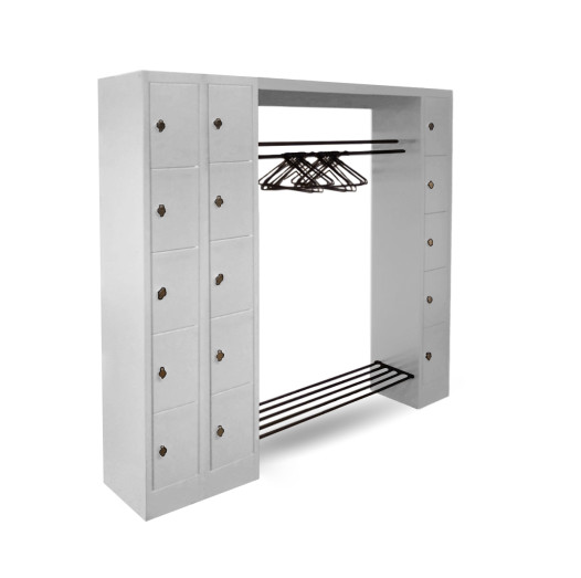 WARDROBE OPEN 2100 | Offenes Schranksystem mit 15 Fächern