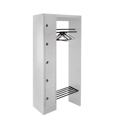 WARDROBE OPEN 740 | Offenes Schranksystem mit 5 Fächern