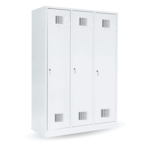 LOCKER M 3 BW │ 3-türiger Kleiderschrank mit Trennwand