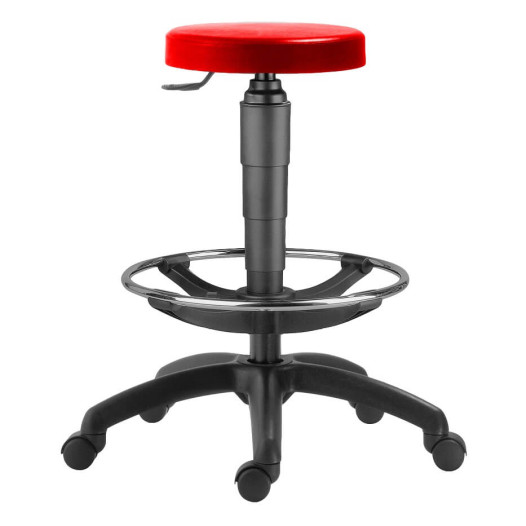 WORKSEAT AN TABU FR RD | Industriestuhl mit Fußstütze