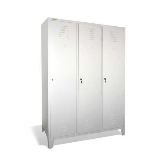 LOCKER CH 3 BWF - 3-türiger Kleiderschrank mit Trennwand
