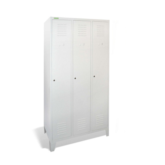 LOCKER CH 3 F - 3-türiger Kleiderschrank mit Beinen