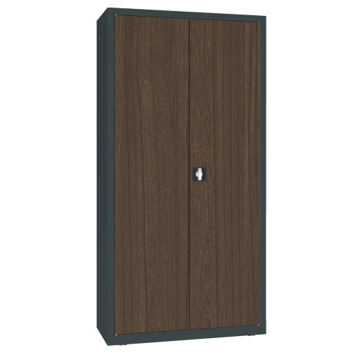 DOCUCAB WOOD M 1990/1000/435 7016/TEK | Büroschrank mit Holzfurnier an der Tür